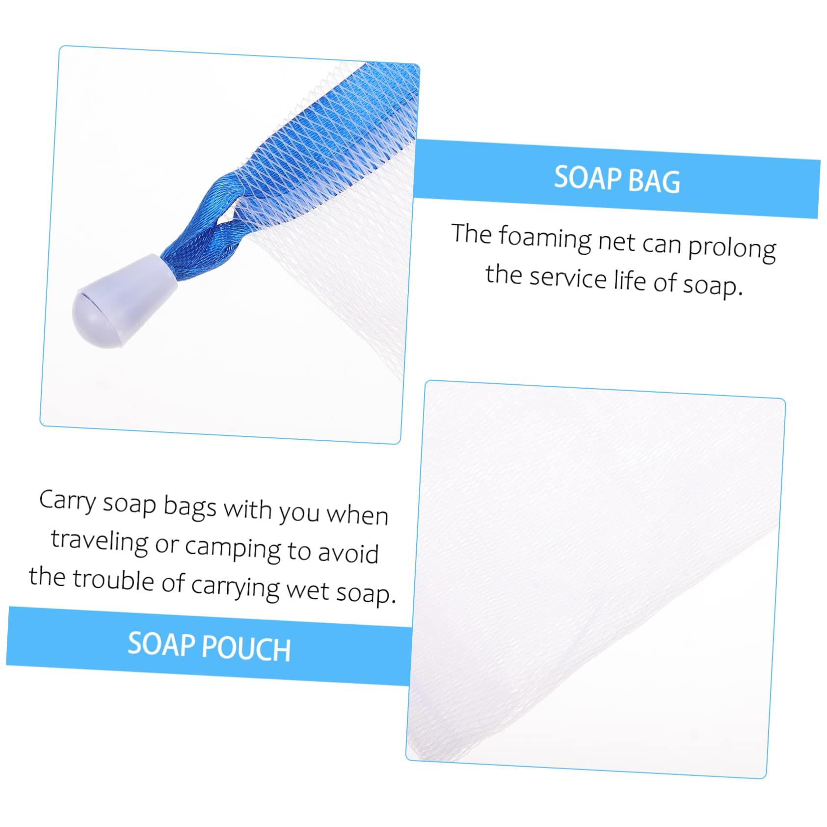 Healeved Healeved 20Pcs Handmade Soap Foaming Nets Colorful Shower & Bath Foaming Bags for Easy Soap Bubbles Random Colors Durable Mesh Soap Pouches for Cleansing