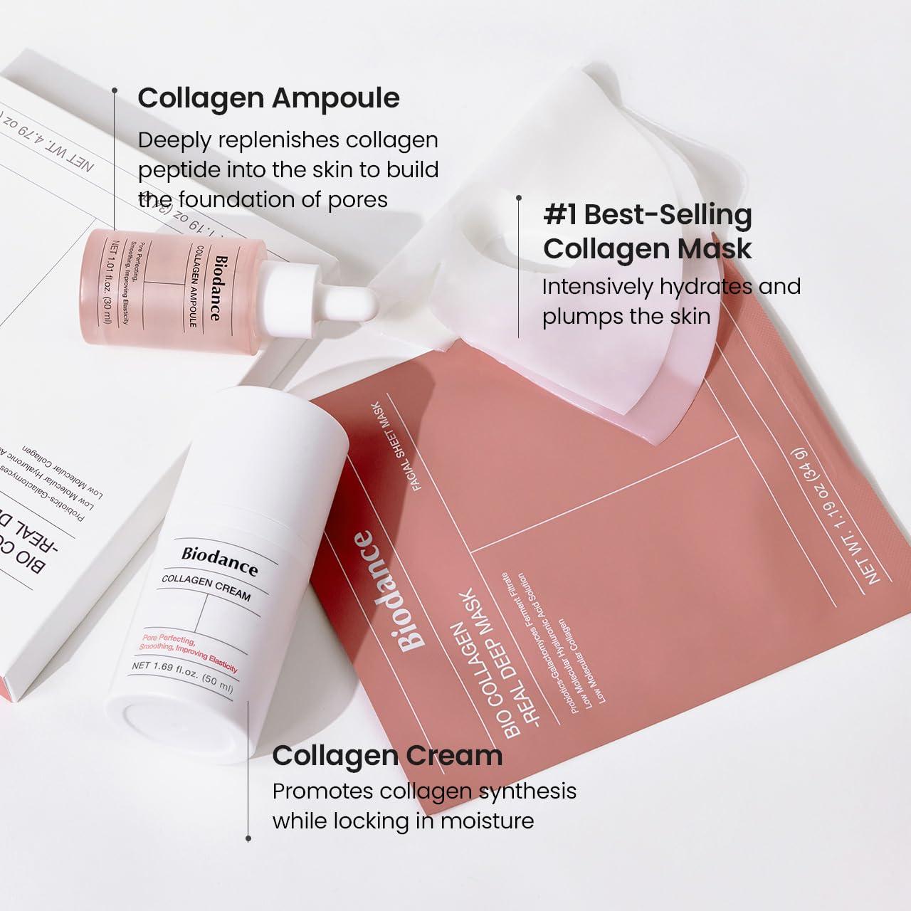 BIODANCE BIODANCE Collagen Trio: Bio-Collagen Real Deep Mask & Collagen Ampoule & Collagen Cream