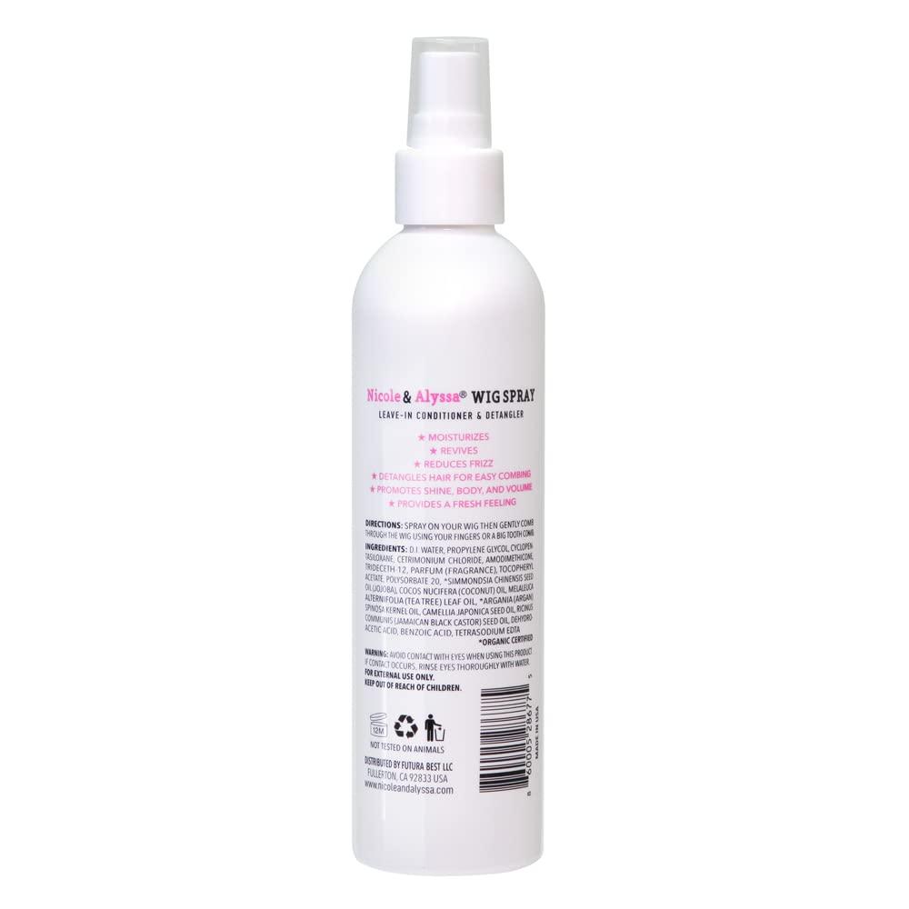 Nicole & Alyssa Nicole & Alyssa ] Wig Spray For Synthetic Hair 8oz + Travel Size