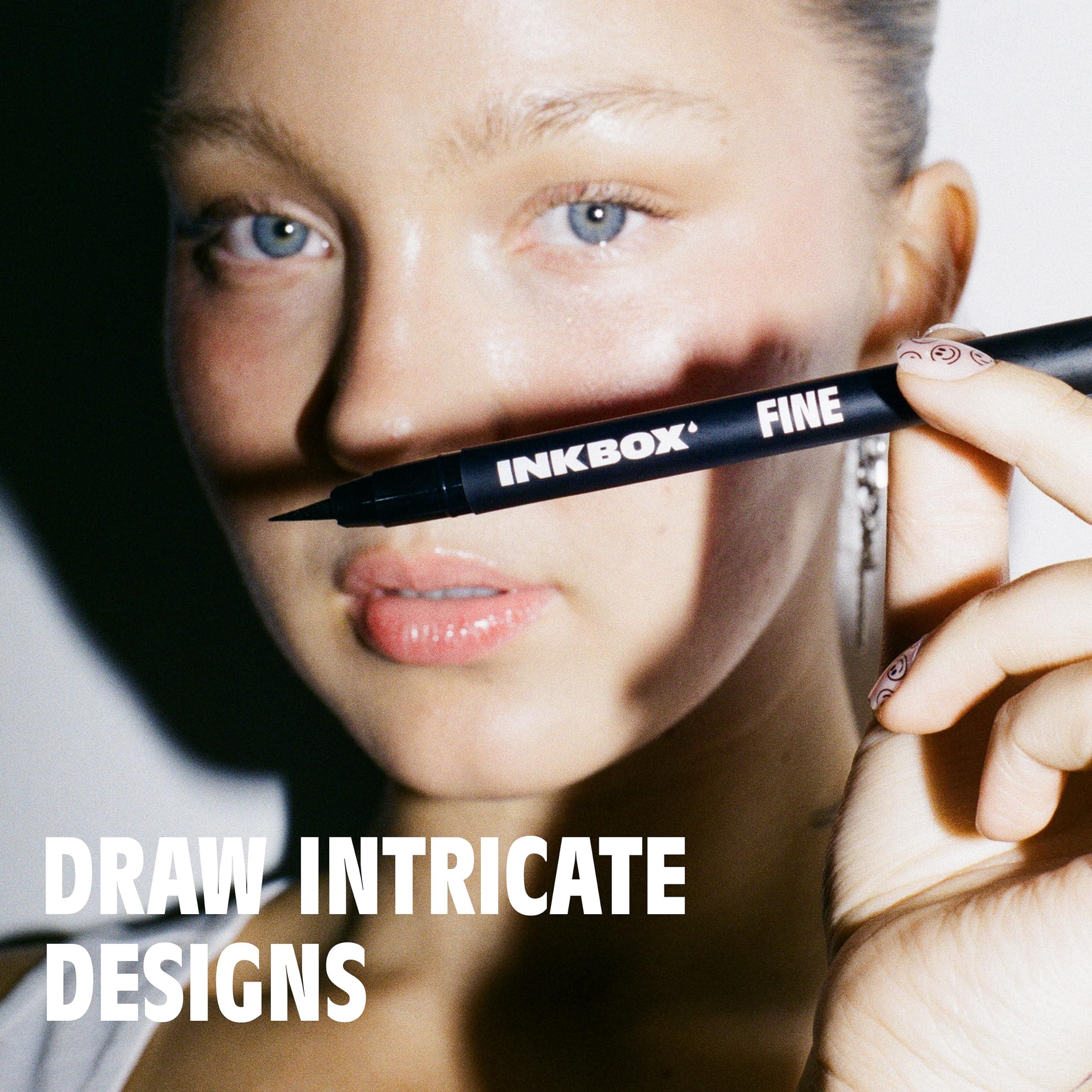 inkbox inkbox Freehand Tattoo Marker  Fine Tip, Lasts up to 10 days, For All Skin Tones, Water-Resistant, Cruelty-Free & Vegan | Long-Lasting Temporary Tattoo Pen, All Artists Skill Levels -1 Count