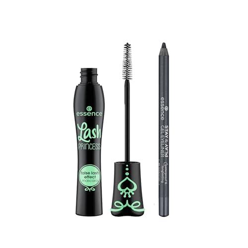 essence cosmetics essence | Lash Princess False Lash Effect Mascara & Stay & Play Gel Eyeliners 08 Stardust Love Bundle | Vegan & Cruelty Free