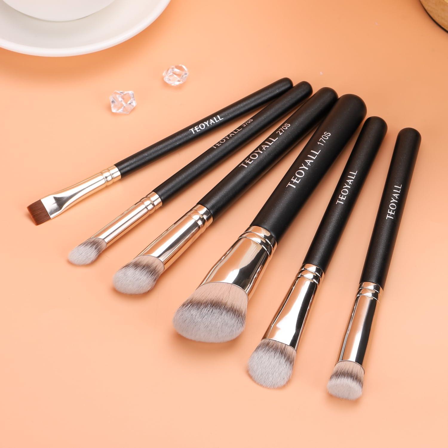 TEOYALL TEOYALL Mini Nose Contour Brush, Synthetic Under Eye Concealer Brush for Blending Setting Buffing with Liquid, Cream and Powder Cosmetic (370S)