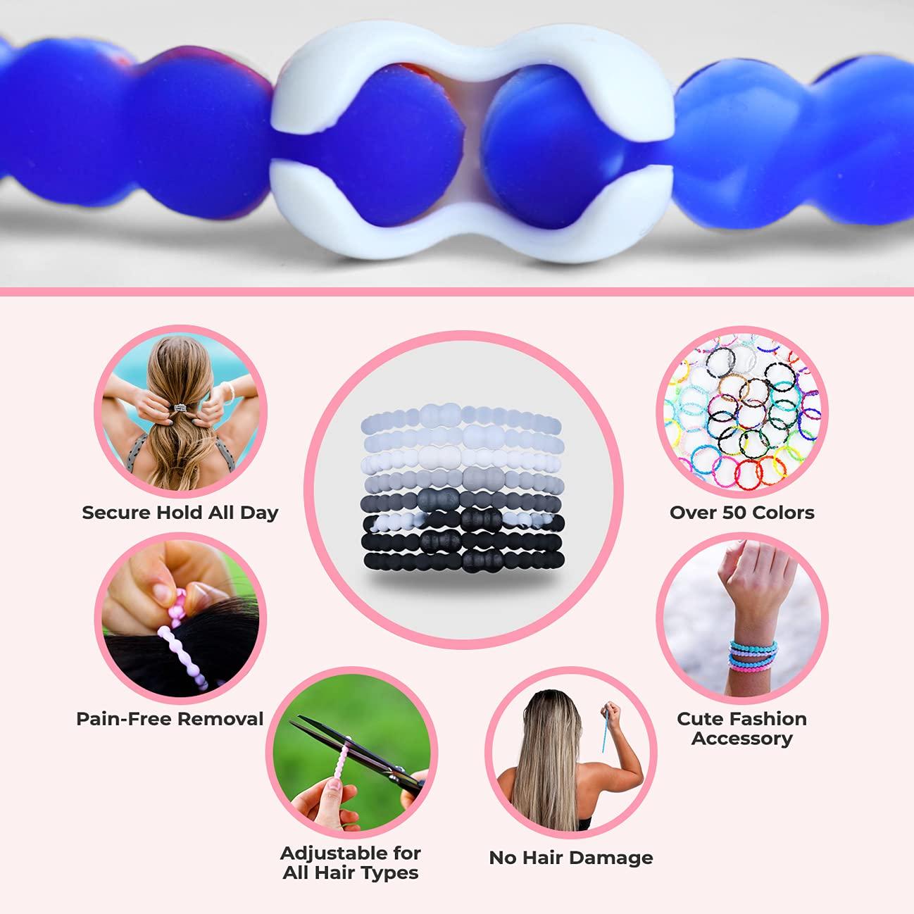 PRO PRO Hair Tie - Easy-Release Clasp - Secure Hold - No Damage - Great for ANY Active Lifestyle (Sunshine Pack of 8)