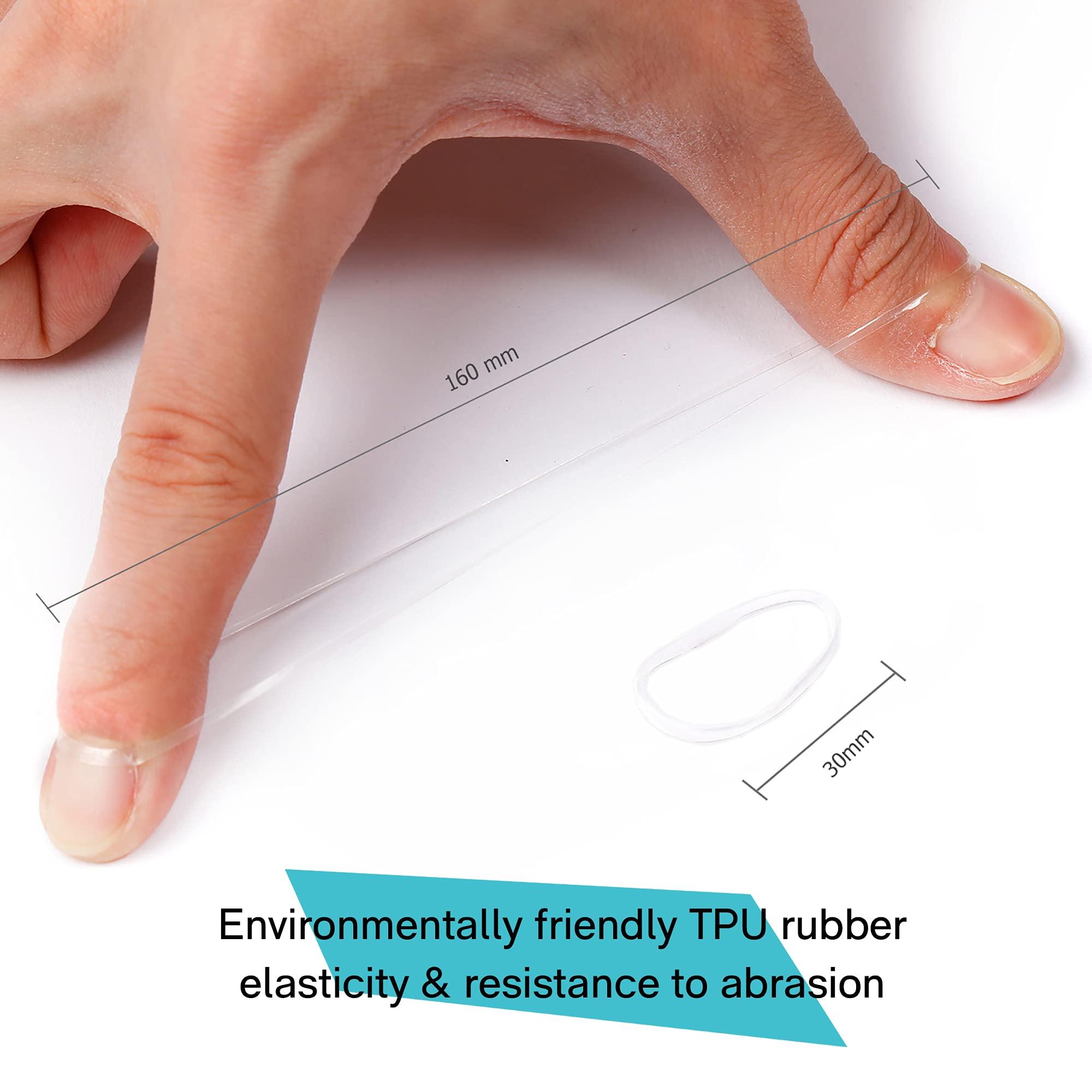 HOYOLS HOYOLS Clear Elastic Hair Bands, 2500 Small Rubber Bands Braids for Girls Kids Women Non-Slip Tiny Soft Hair Ties Accessories Value Pack TPR