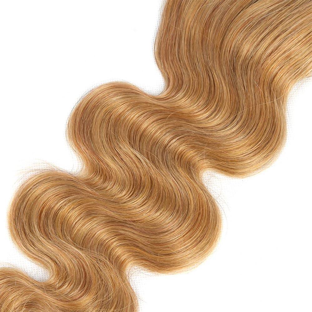 Raivide Color #27 Bundles Honey Blonde Body Wave Human Hair Bundles 26 26 26 Inch Peruvian Color #27 Body Wave Bundles Human Hair Honey Blonde Bundles Hair Extensions