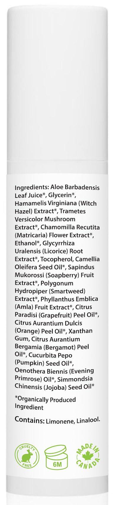 Amara Organics Organic Vitamin C Facial Cleanser with Resveratrol - USDA Certified Organic Face Wash - 1.7 fl oz