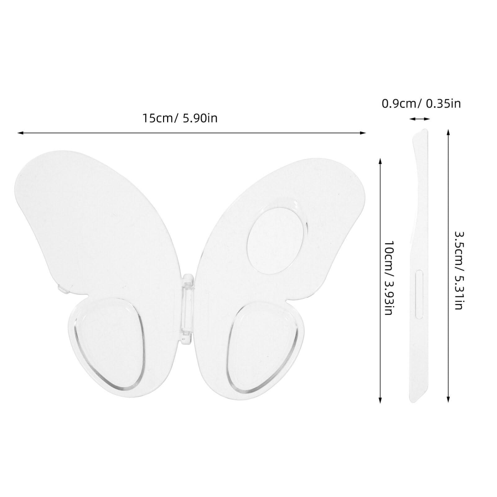 Healeved Healeved Acrylic Makeup Mixing Palette Clear Foundation Mixing Board with Spatula Makeup Mixing Tray for Liquid Makeup Cosmetic Pigment Mixing