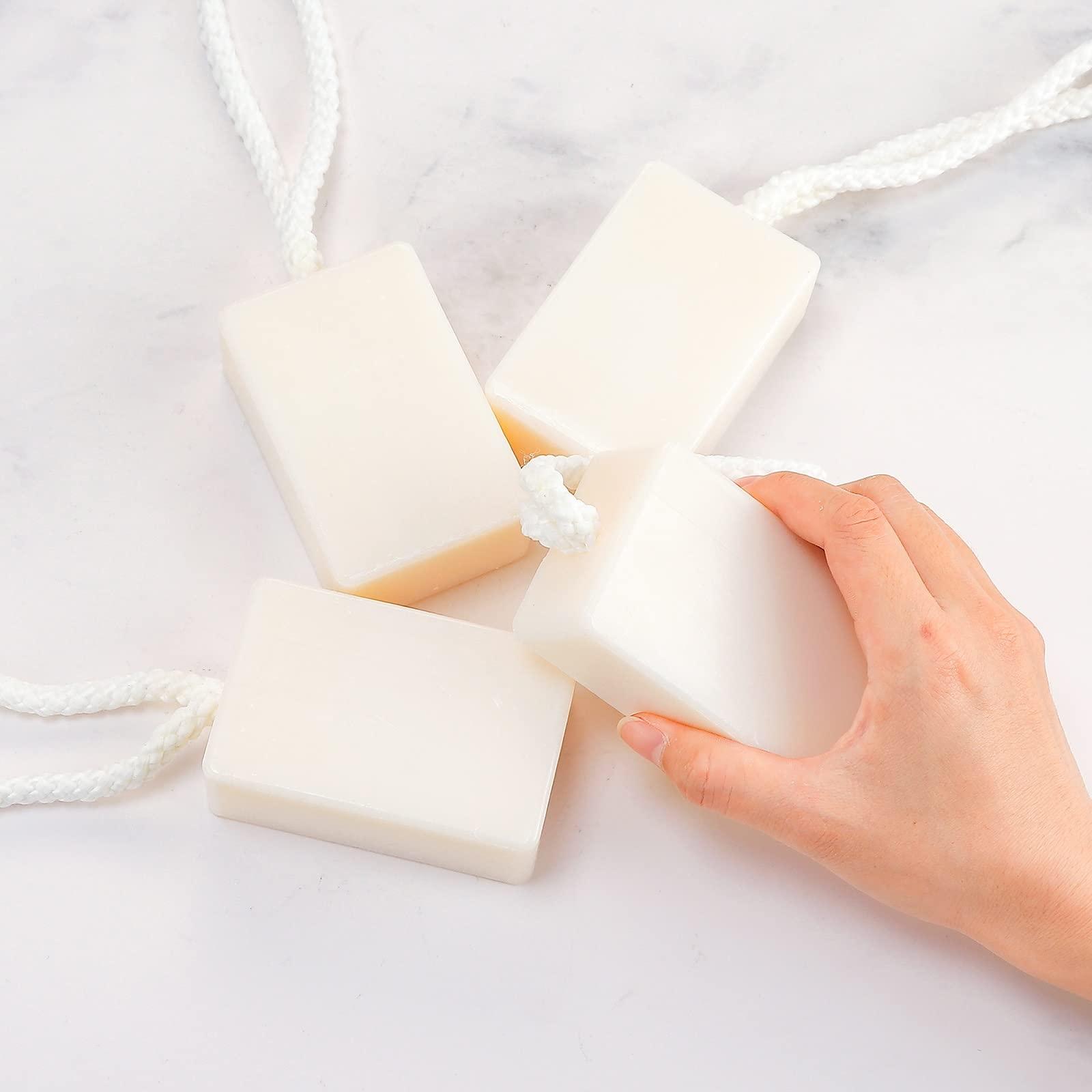 IeBilif IeBilif Bar Soap for Men, Soap On A Rope 4 Bar Pack Men's Soap, Body and Face Natural Bath Soap For Men 200g/7.05 Oz each