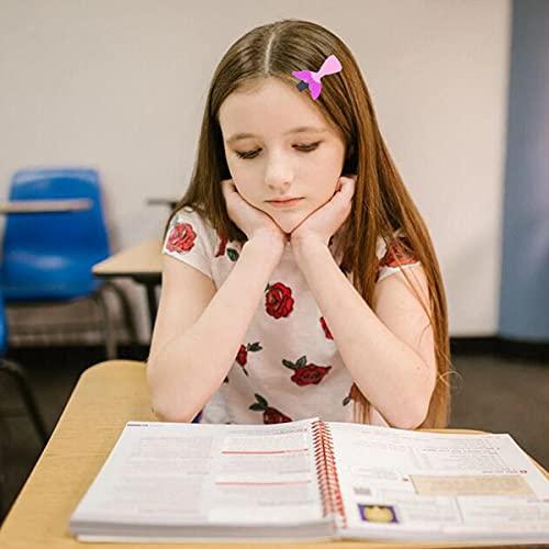 Petunny Petunny Baby Girls Hair Clips,Cute Candy Barrettes Rainbow Hair Pins for Toddlers Cute Hair Pins Snap Barrettes Fully Lined Alligator Clip for Infants Children Kids Hair Accessories(Purple Girl)