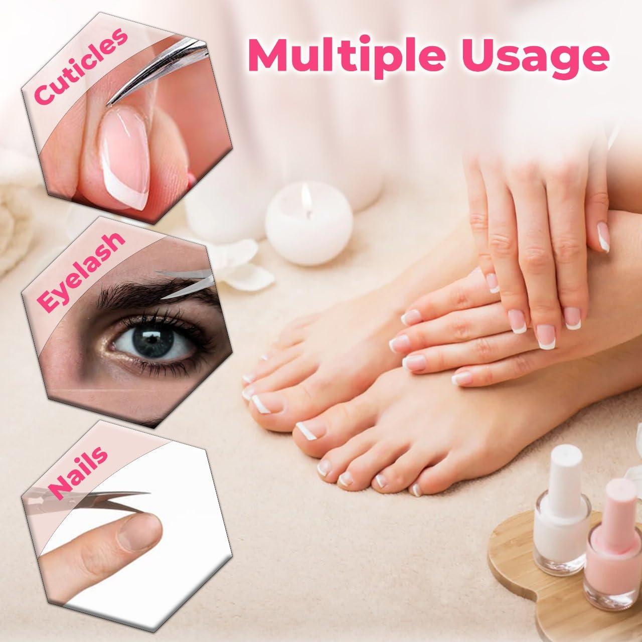 ARSUK ARSUK Cuticle Scissors Extra Fine Curved- Professional Manicure Scissors for Women Men Nails, Cuticles, Hang Nail- Sharp Thin Stainless Steel 3.75\" Long Right & Left Handed Tijera Para Cortar Cuticula