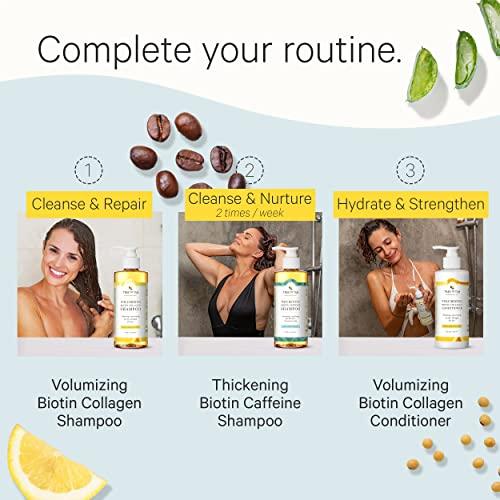 Tree to Tub Tree to Tub Citrus Body Wash for Dry Skin Sensitive Skin Vegan Biotin and Collagen Conditioner for Dry Damaged Hair pH Balanced Moisturizing Body Wash Volumizing Fine Hair Thickening Conditioner