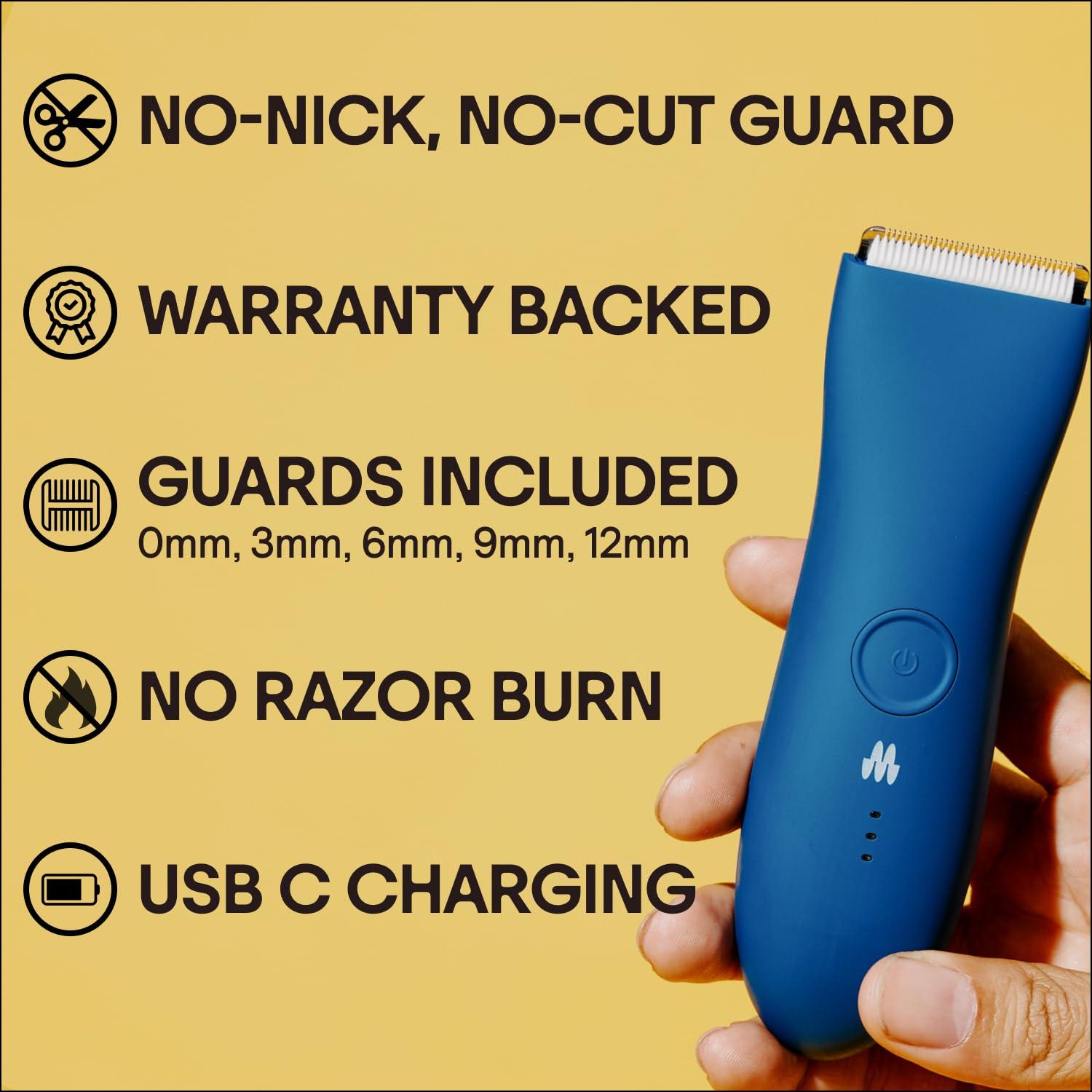 MERIDIAN MERIDIAN Premium Trimmer for Men and Women, USB C Charging, Travel Lock, 6 Colors Available, Ocean