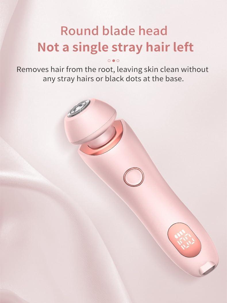 Generic Velvix Smoothshave Razor, Velvix Smooth Shave Razor, Velvix Shaver, Velvix Electric Razor,Electric Razors for Women Pubic Hair Velvix,2 in 1 Portable Electric Shaver Razors,Wet And Dry Use (Blue+Pink)