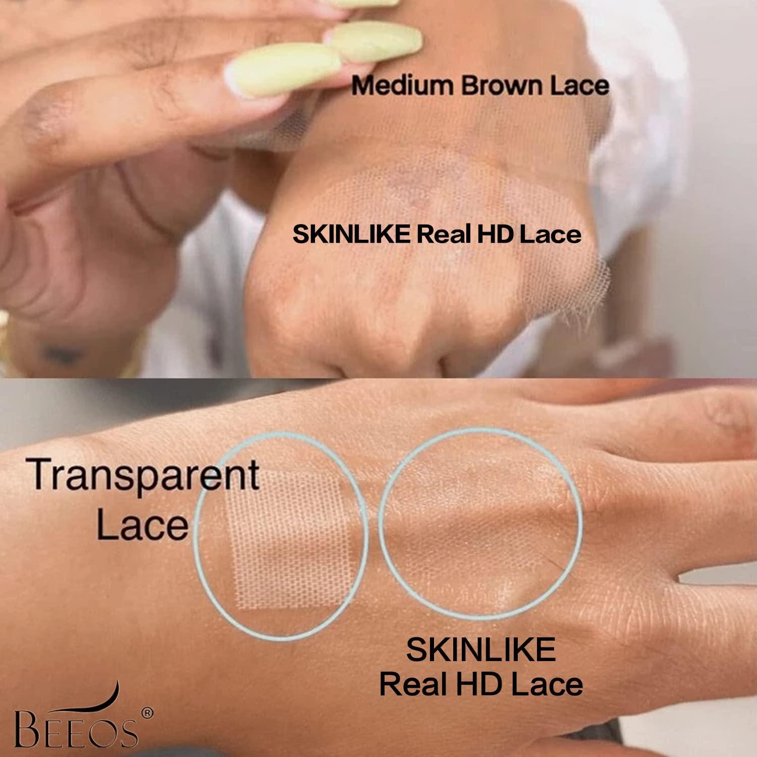 BEEOS BEEOS 6x6 HD Lace Closure Only, 613 Blonde 0.10mm Ultra-thin Invisible Swiss Lace Pre Plucked Straight Human Hair Closure 20 Inch