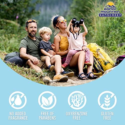 Rocky Mountain Sunscreen Rocky Mountain Sunscreen SPF 50 LOTION | Broad Spectrum UVA/UVB Protection | Hawaii 104 Reef Act Compliant (Oxybenzone & Octinoxate Free) | Water Resistant 80 Min. | Quart with Pump (32 Fl Oz)