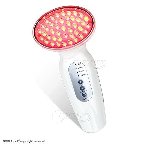 NORLANYA BEAUTY EQUIPMENT NORLANYA RED Light Skin Care Device, Red LED Wrinkles Removal Collagen Boost Skin Tightening