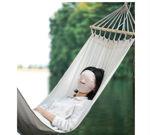 Speduckk 100% Silk Sleep Mask Modern Full Face Sleep Mask Soft Comfortable A Good Night’s Sleep Eye Mask with Adjustable Strap (Black)