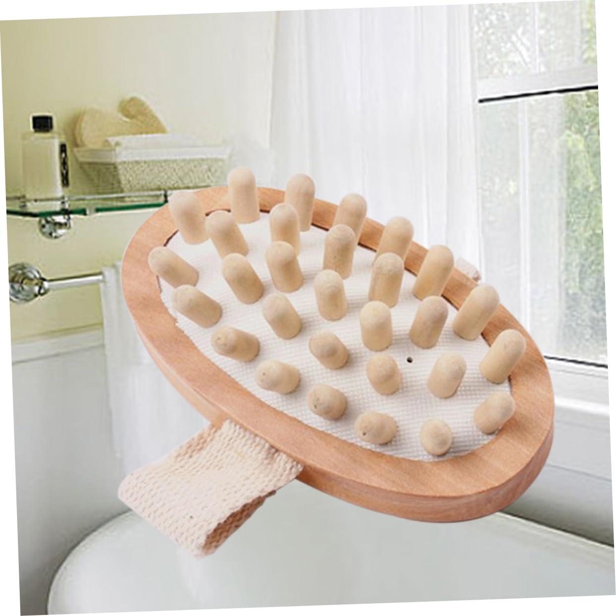 Gogogmee Gogogmee Wooden Bath Brush Body Massage Brush Exfoliating Brush Massager Blood Circulation