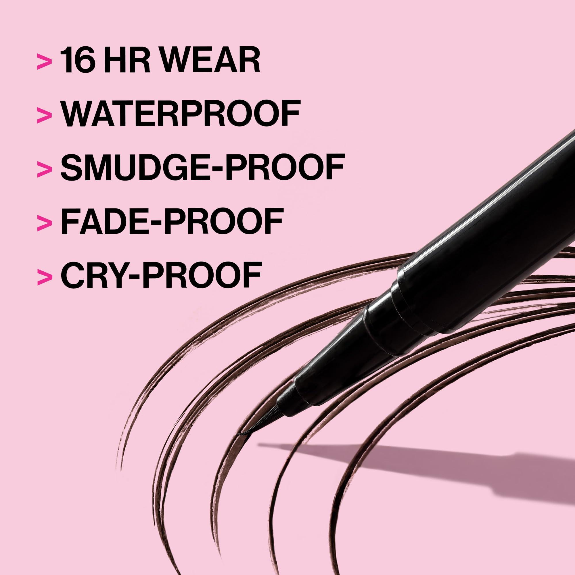 wet n wild wet n wild Breakup Proof Liquid Eyeliner Bundle - Ultra-Fine Brush, Waterproof, 16-Hour Wear, Cruelty-Free & Vegan