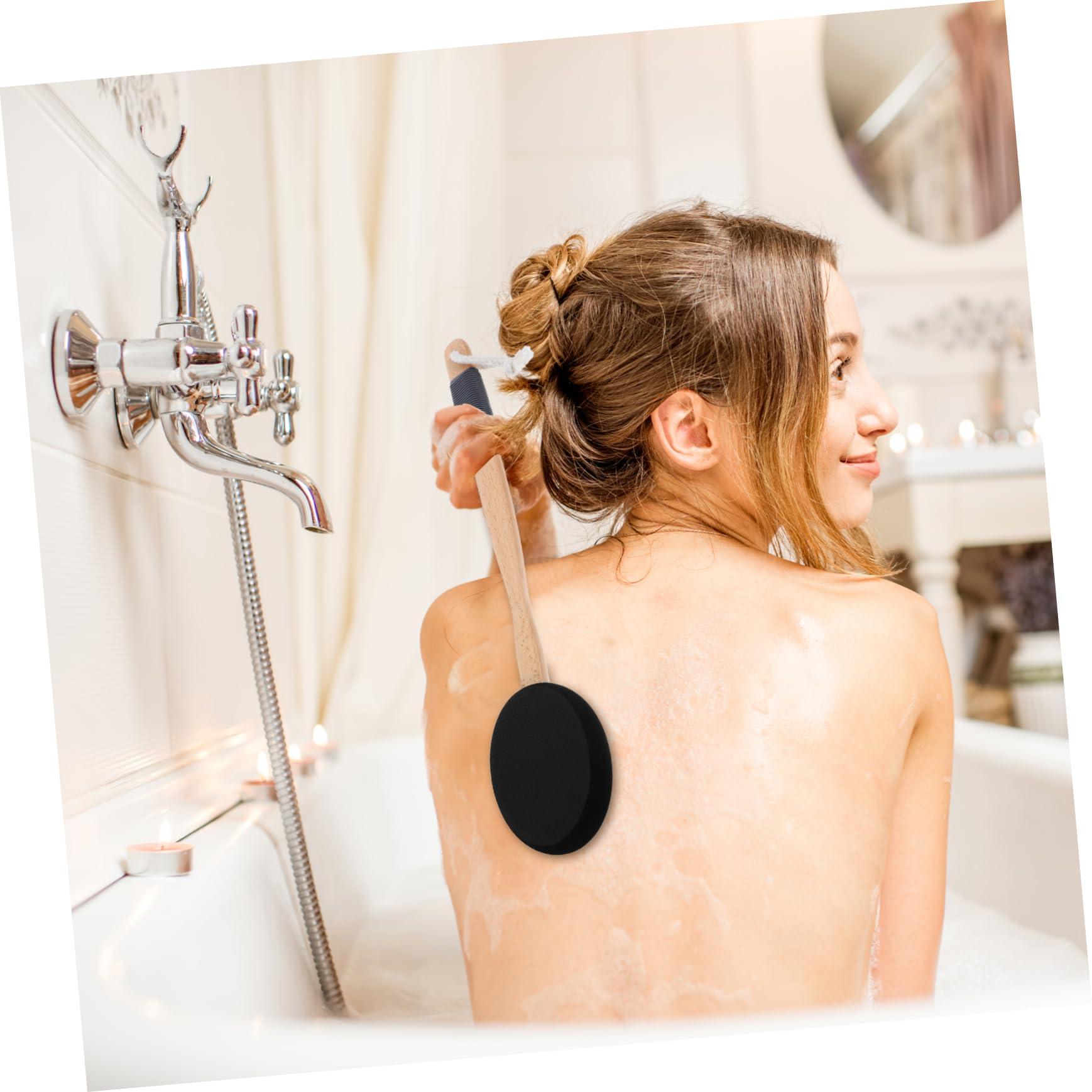 LALADEFIEE LALADEFIEE Scalp Care Back Lotion Applicator Set Ergonomic Design Long Handle Bath Brush Back Scrubber Exfoliating Brush Portable Back Scrubber
