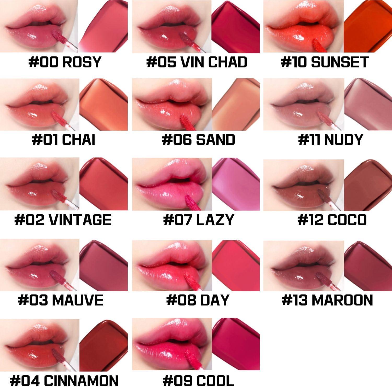 BBI@ BBIA BBIA Glow Lip Tint (#01 CHAI) + Last Velvet Tint (V36 FEIGN COOL) Bundle SET