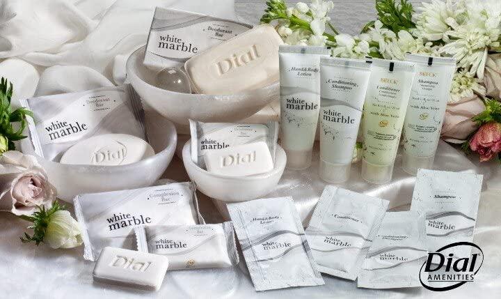 Dial Deodorant Dial Deodorant Hotel bar soap - Travel Size Body Moisturizing Bath Soaps Wrapped Sachets for Hotels, Rentals, Camping, Guest Room, Charity Pack Mild & Fresh Scent 50 White Bars Per Case # 1 1/2 Small