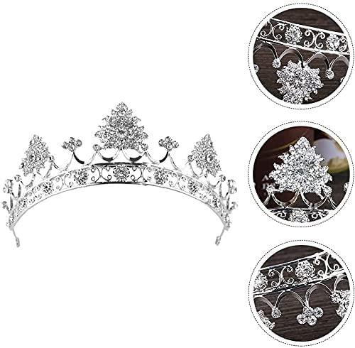 QIYUDS QIYUDS Queen Crown,Rhinestone Wedding Crowns and Tiaras for Women, Costume Party Hair Accessories