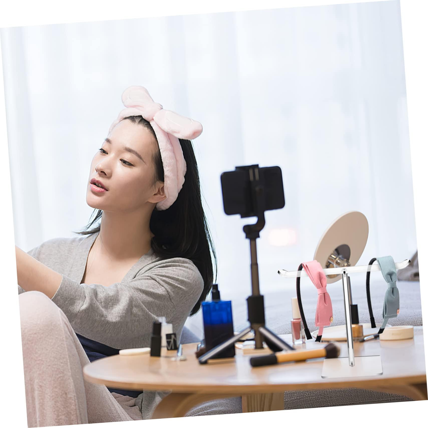 JOEBO 2 Pcs Acrylic Headband Jewel Headband Clear Headband Turban Headband Scrunchies Holder Hairband Display Rack Acrylic Watch Display Hair Accessories Storage Table Storage Rack Girl