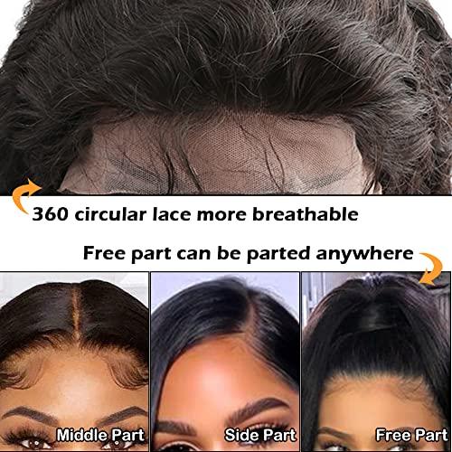 sent hair Sent Hair 360 Lace Frontal Closure with Baby Hair Ear to Ear Free Part Brazilian Virgin Human Hair Curly Wave Human Hair Frontal for Black Women