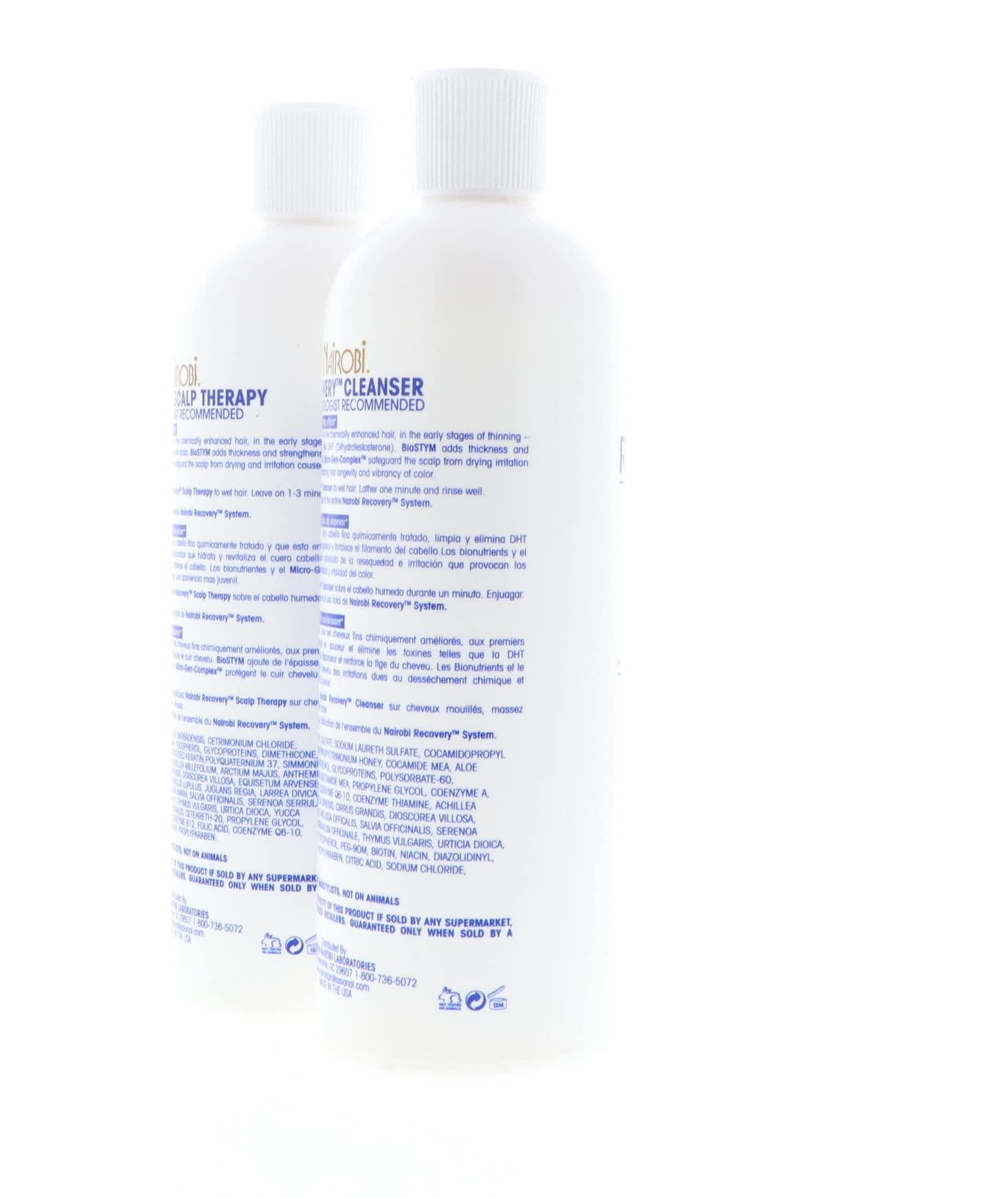 Nairobi Nairobi Recovery Cleanser Shampoo + Scalp Therapy Conditioner "SET" 16oz.Each