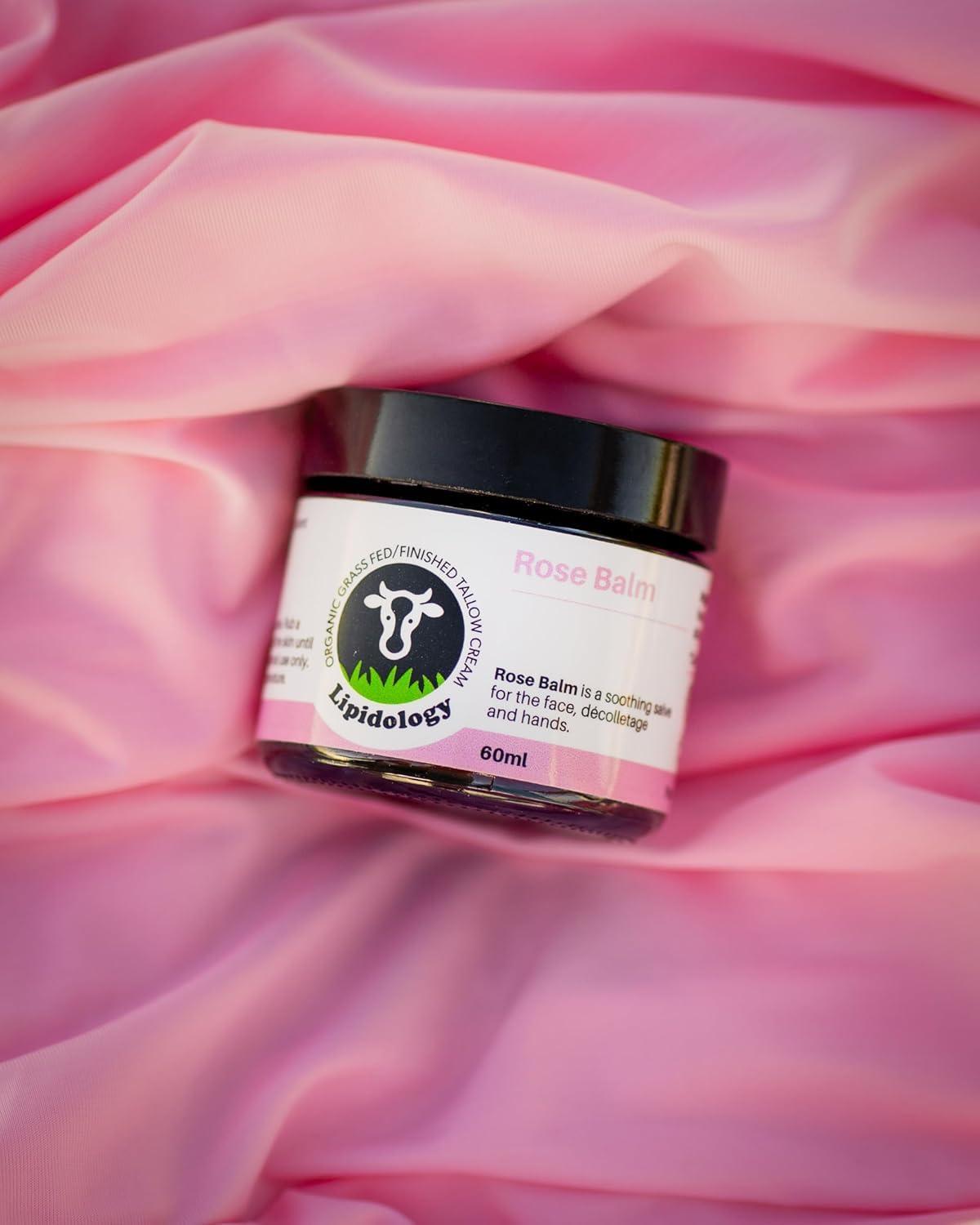 Lipidology Skincare Organic Rose Tallow Balm, 60 ml