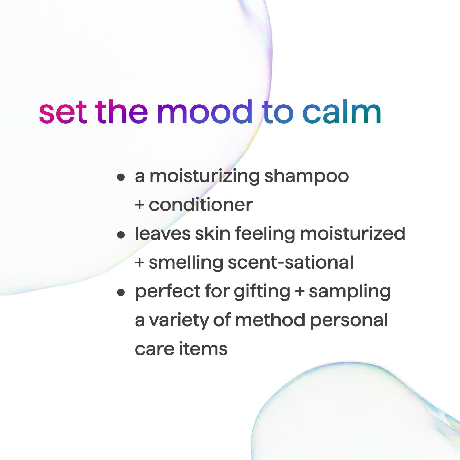 Method Method Body Wash and Hair Care Gift Set, Simply Nourish, 3.4 oz Travel Size Bottles
