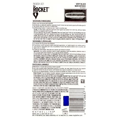 Maybelline New York Maybelline Volum Express The Rocket Very Black Washable Mascara