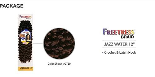 FreeTress Braids FreeTress Braids Synthetic Hair Crochet Braids Jazz Water 12inch (5-pack, 1B)