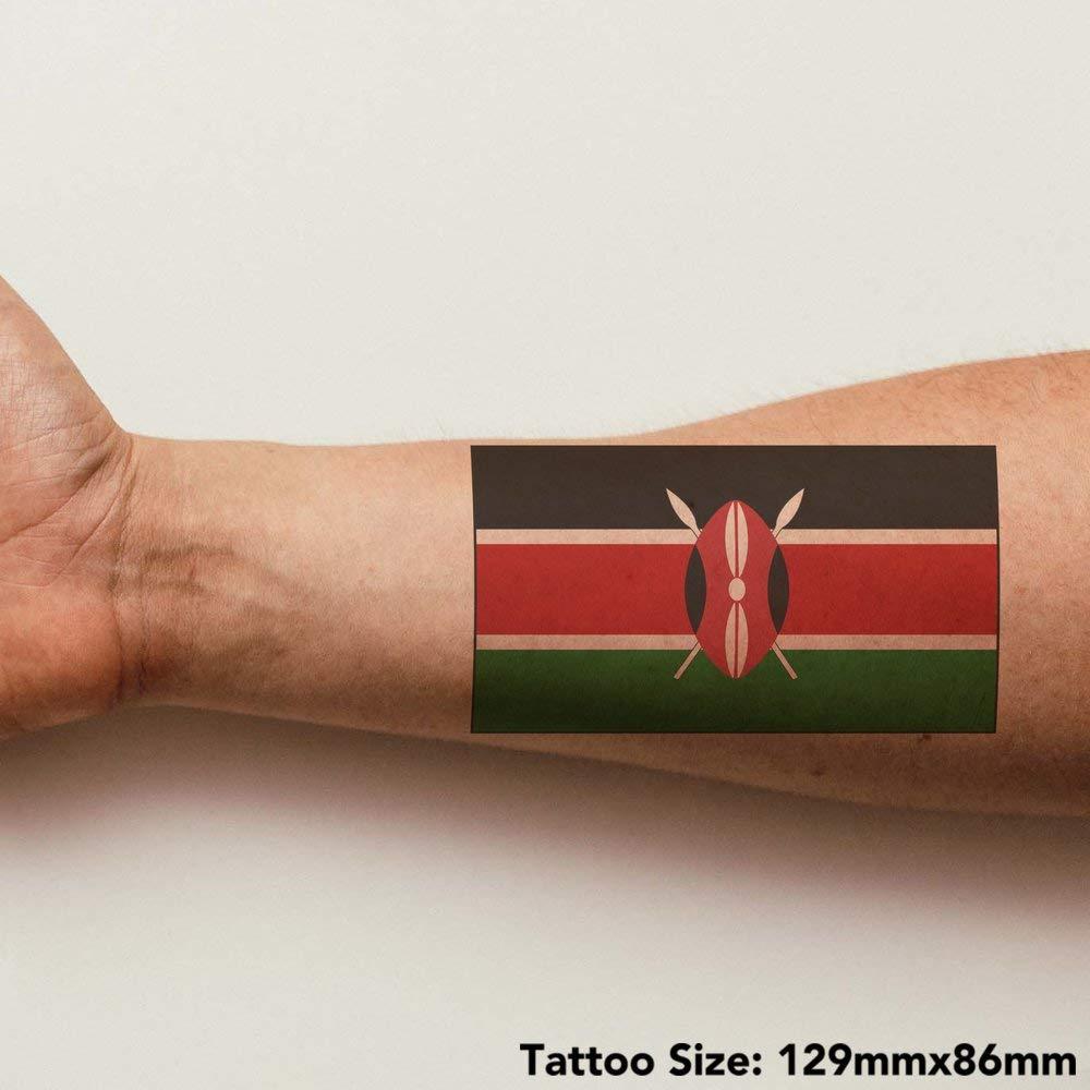 Azeeda Azeeda Large \'Kenya Flag\' Temporary Tattoo (TO00030615)