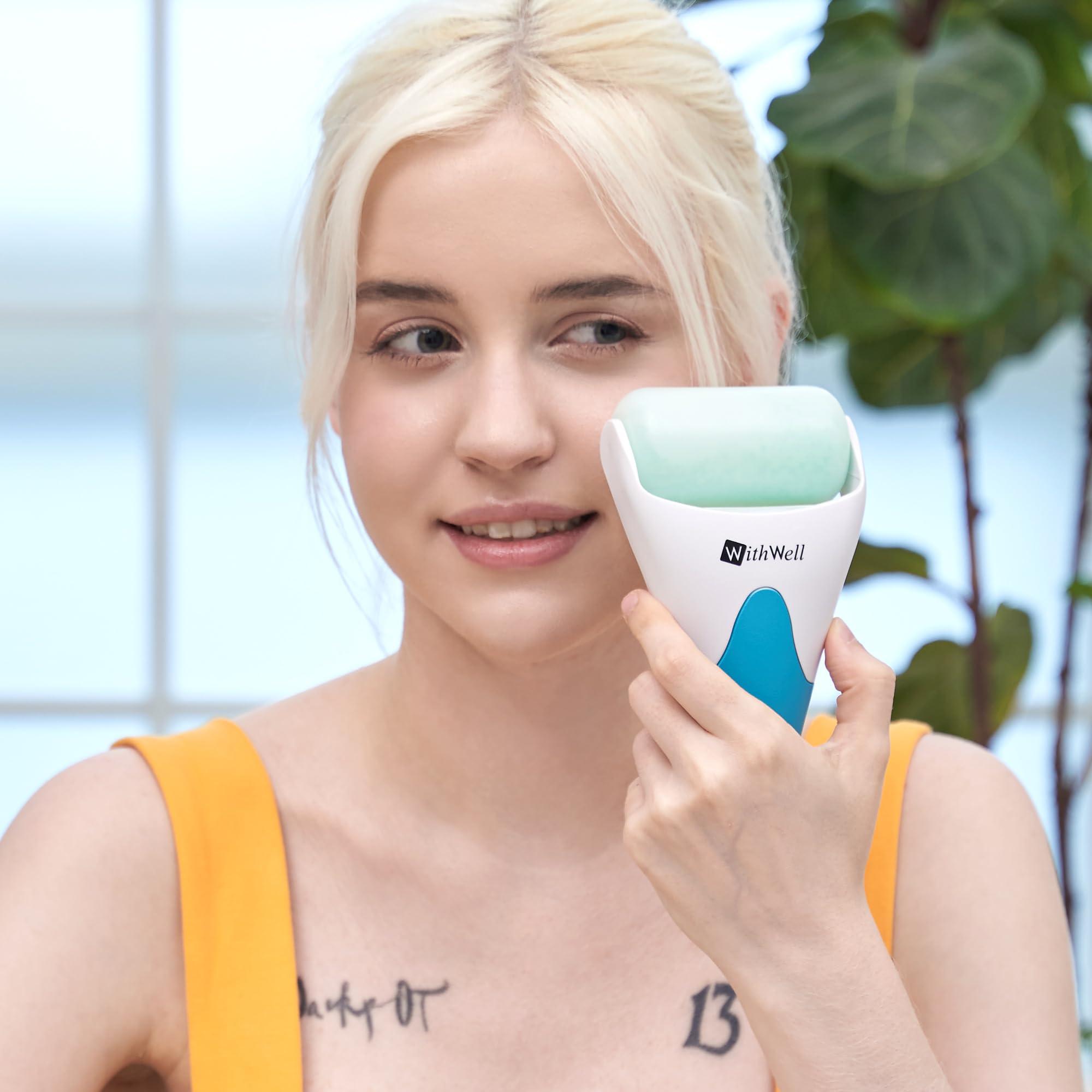 WITHWELL WITHWELL Korean Face Massager Ice Roller for Face and Eyes - Premium Quality, Smooth & Soft Skin Care Beauty Product with Soothing Effects