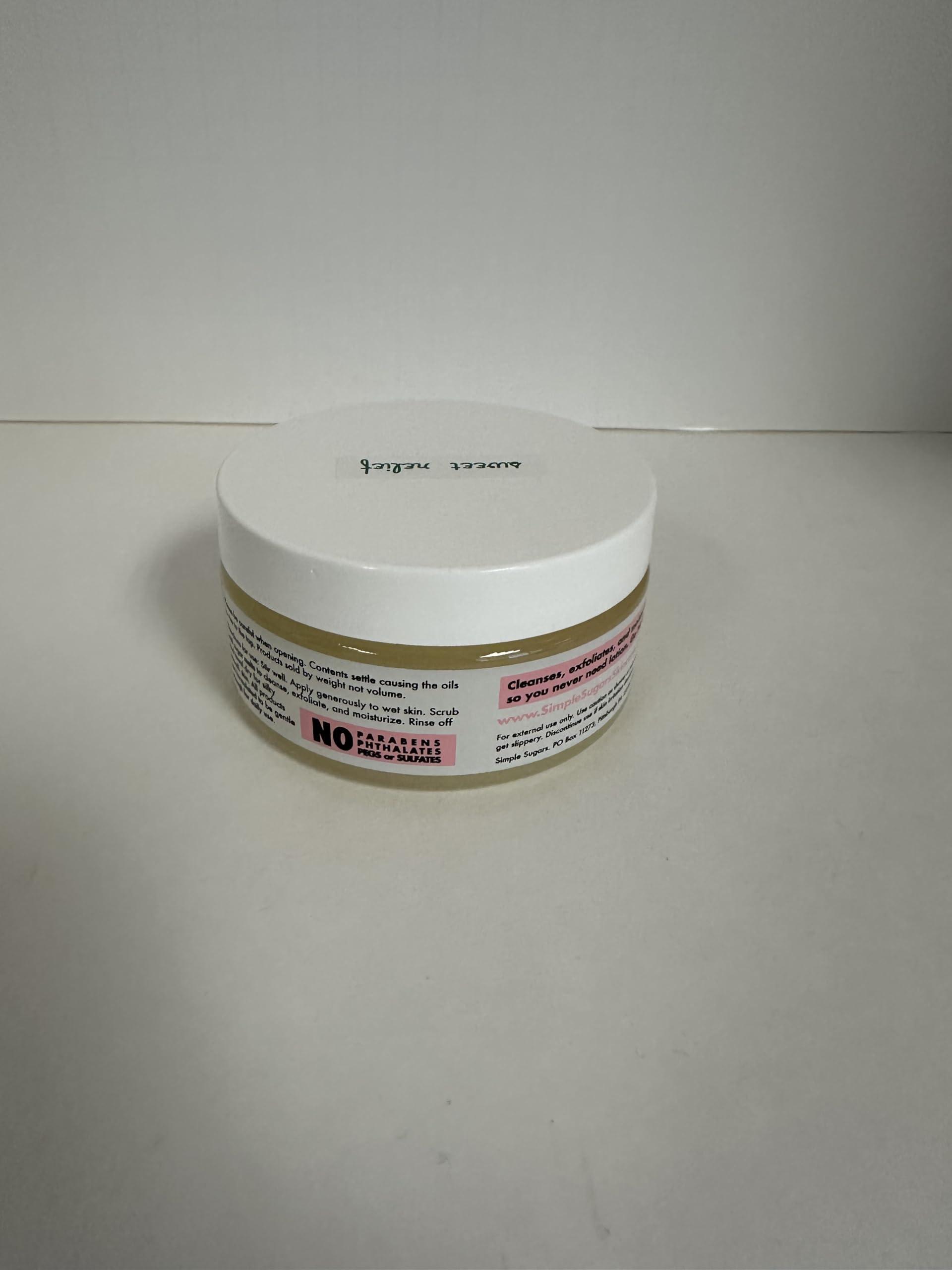 Simple Sugars Simple Sugars Sweet Relief Body with Arnica Oil - Cleansing Exfloiating Moisturizer Safe for Sensitive Skin, Eczema, Psoriasis, Dry Skin, KP