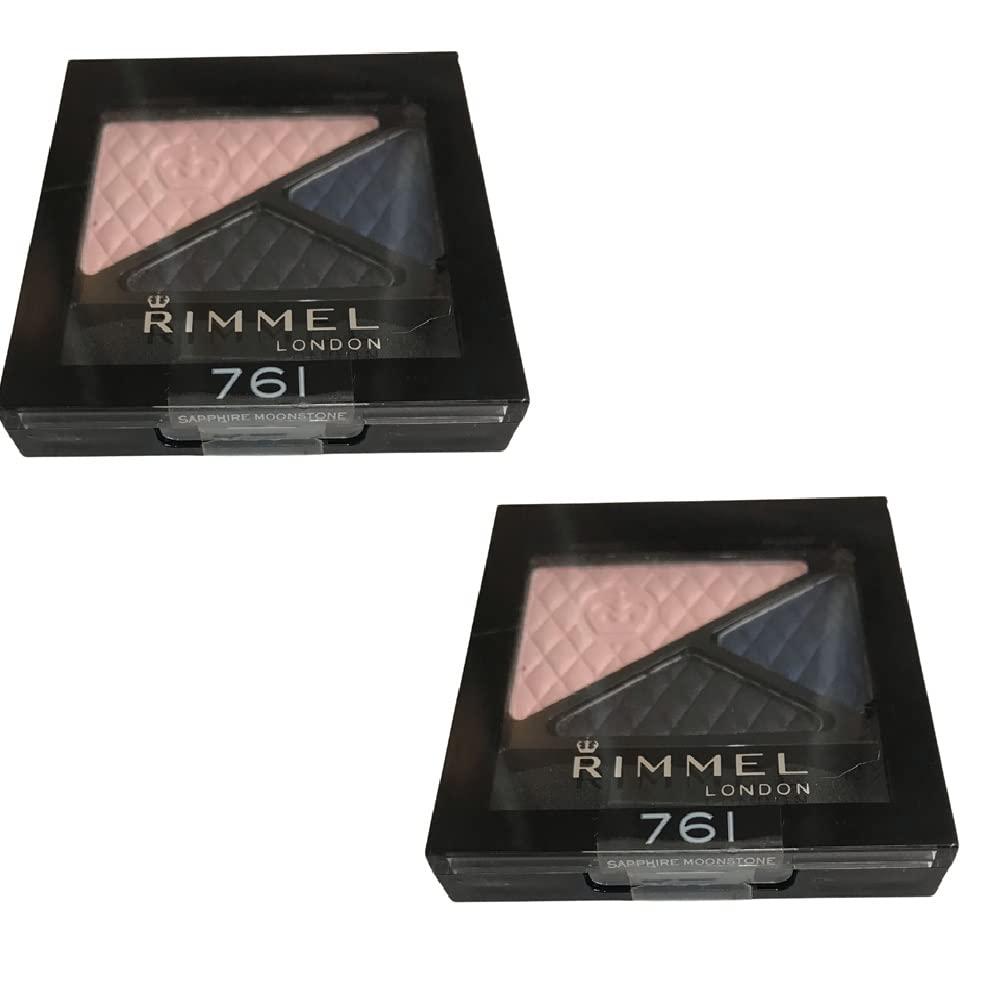 Rimmel London Rimmel London Pack of 2 Glam Eyes Trio Eyeshadow, Sapphire Moonstone 761