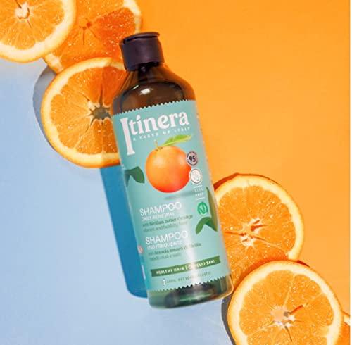 ITÍNERA ITNERA Itinera Daily Renewal Shampoo with Sicilian Bitter Orange (12.51 fl oz) - for Vibrant and Healthy Hair - Vegan Friendly - 95% Natural Origin Ingredients