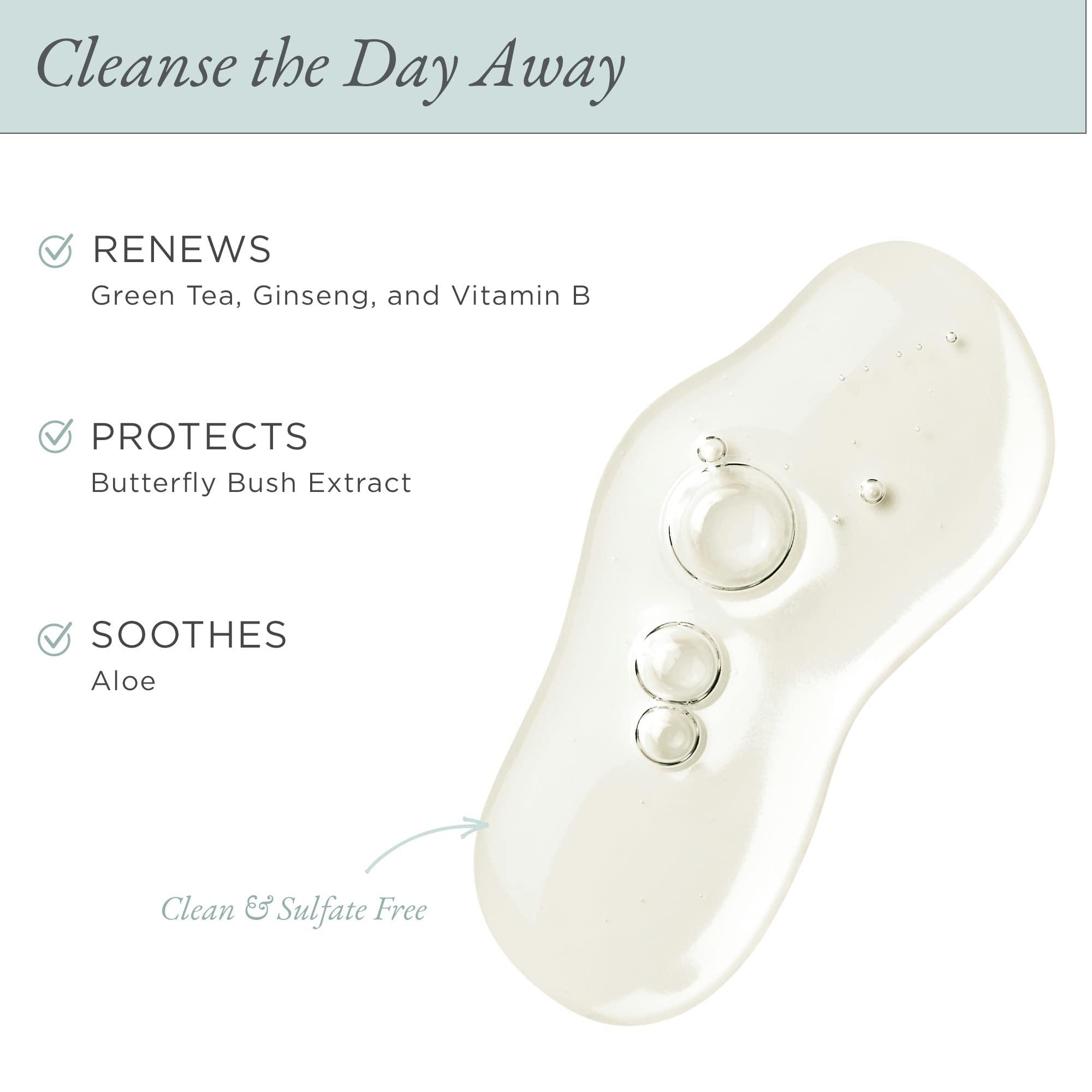 PÜR MINERALS PÜR MINERALS Forever Clean Gentle Facial Cleanser, Sulfate-Free Makeup Remover, Vegan-Friendly Formula, Green Tea, Aloe Vera