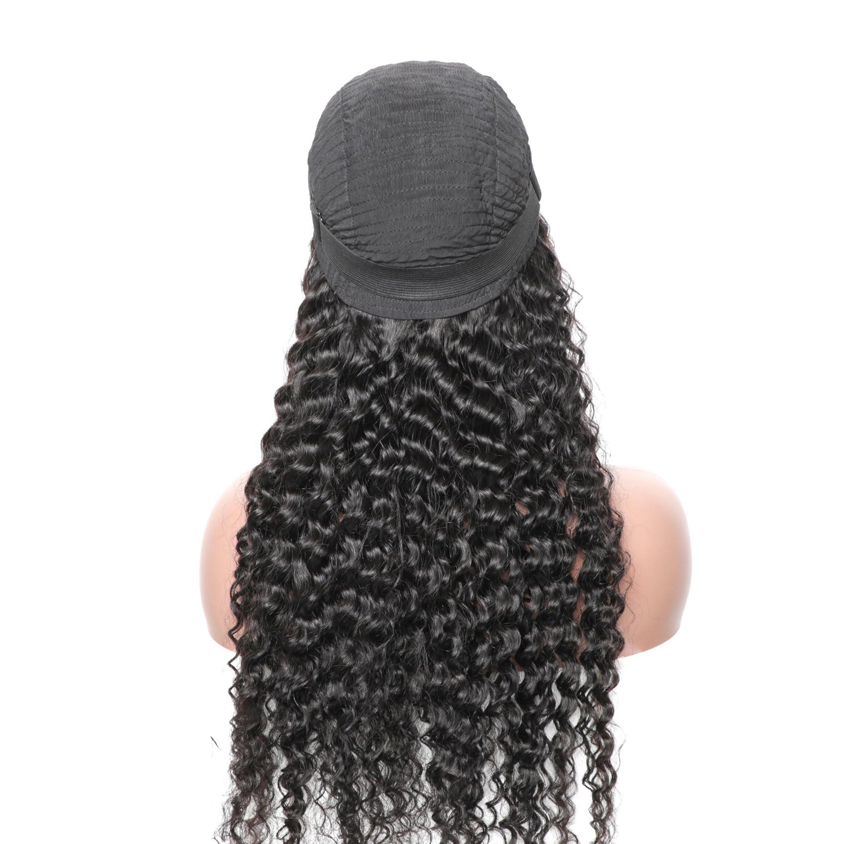 ISEE ISEE Hair Wear and Go Glueless Wig for Beginners Wigs Deep Wave Glueless Wigs Human Hair Pre Plucked New Upgraded No Glue 4x4 HD Lace Closure Wigs Human Hair for Black Women with Baby Hair 24 Inch