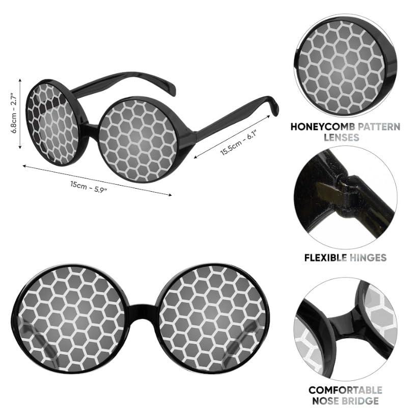 Funcredible Funcredible Bug Antenna Headband and Bug Glasses - Moth Halloween Costume - Mothman Costume - Insect Bug Costume Accessories for Adult and Kids