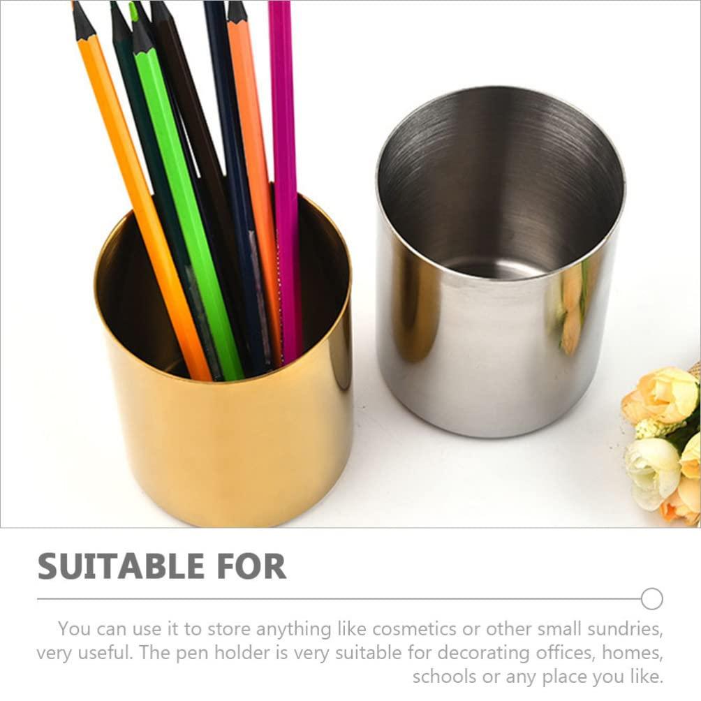 Operitacx Operitacx Metal Makeup Brush Holder Makeup Brush Organizer Makeup Brush Holder for Vanity Pen Organizer Makeup Organizer Pencil Holder Vanity Organizer Skin Care Product Holder Pen Container