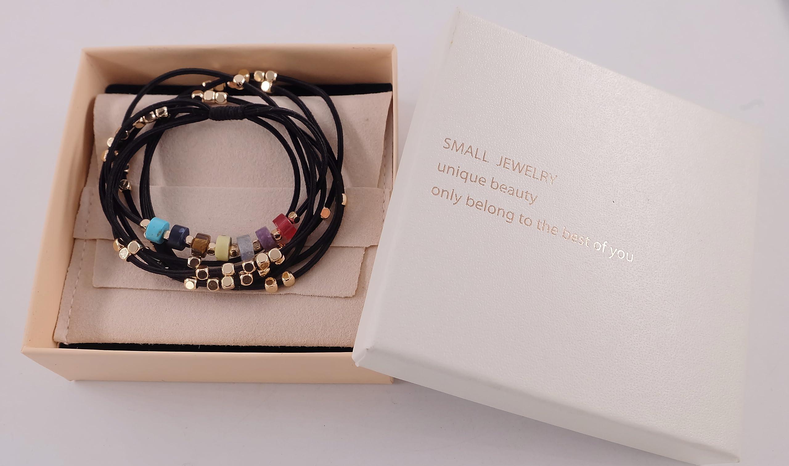 WDGROW Hair Tie Bracelets for Teen Girls ,Men,Women,Hair Ties for Thin,Thick and Curly Hair,Seamless Ponytail Holders,Cotton Knotted,No Plastic,No Damage,Won\'t Tangle Hair and Pull Out (Yoga Black)