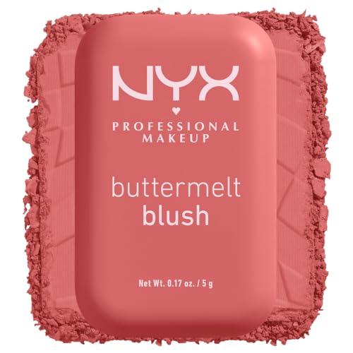 NYX PROFESSIONAL MAKEUP NYX PROFESSIONAL MAKEUP Buttermelt Powder Blush, Fade and Transfer-Resistant Blush, Up to 12HR Make Up Wear, Vegan Formula - Feeling Butta