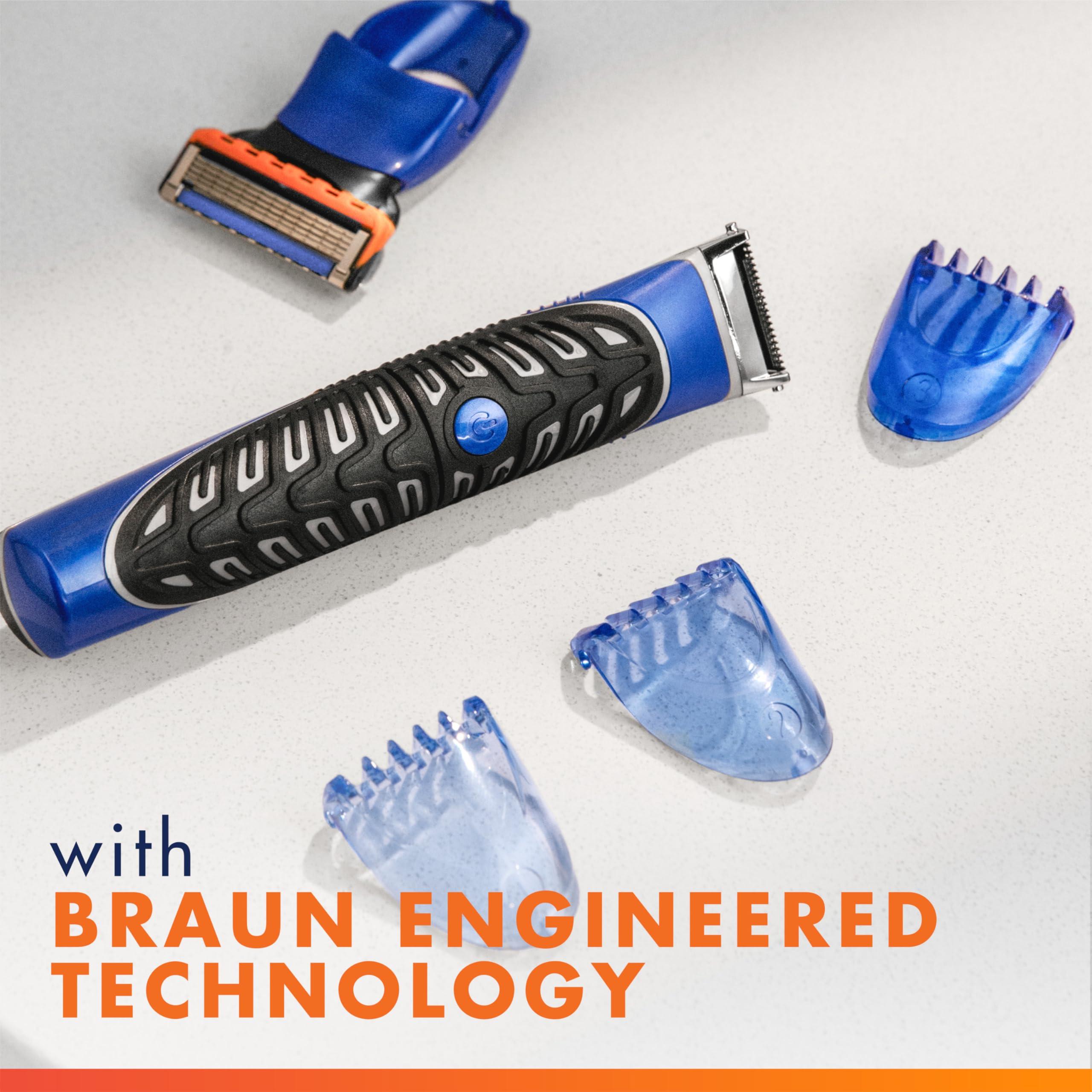 Gillette Gillette Styler: Beard Trimmer, Men\'s Razor & Edger, All Purpose Styler, All-in-one Tool, Shave, Trim & Edge, Waterproof, Fusion Razors for Men / Styler, with 3 Comb Attachments