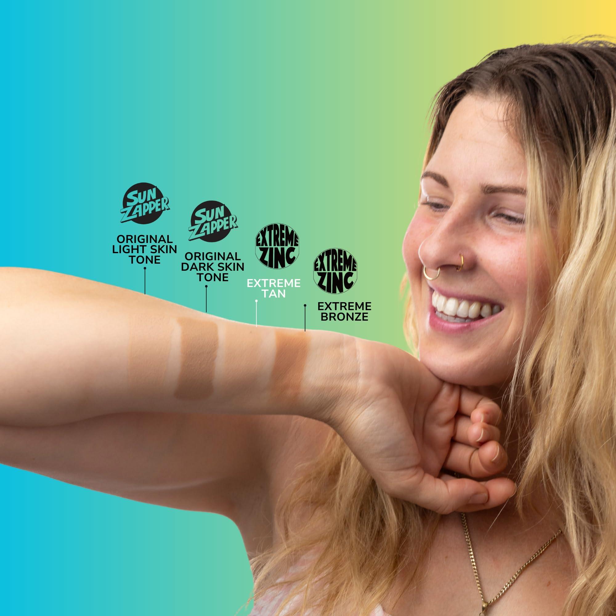 Sun Zapper Sun Zapper (Tan) Extreme Zinc Mineral Sunscreen Stick  Tan Skin Tone SPF50+ UVA/UVB Protection  Made in Australia