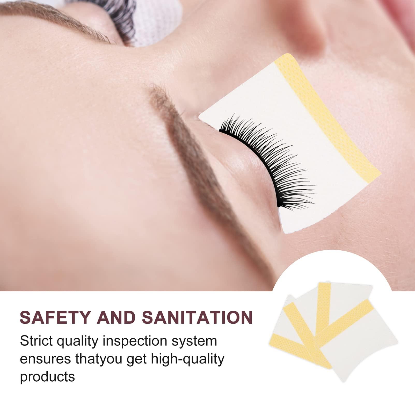 Healifty Healifty 400pcs Sheets Eyelash Remover Pads Under Eye Patches Eyeshadow Pad Lash Tools Eyelash Extensions Supplies Eyelash Beauty Accessory Fake Eyelashes White Cotton Makeup Remover Wipes