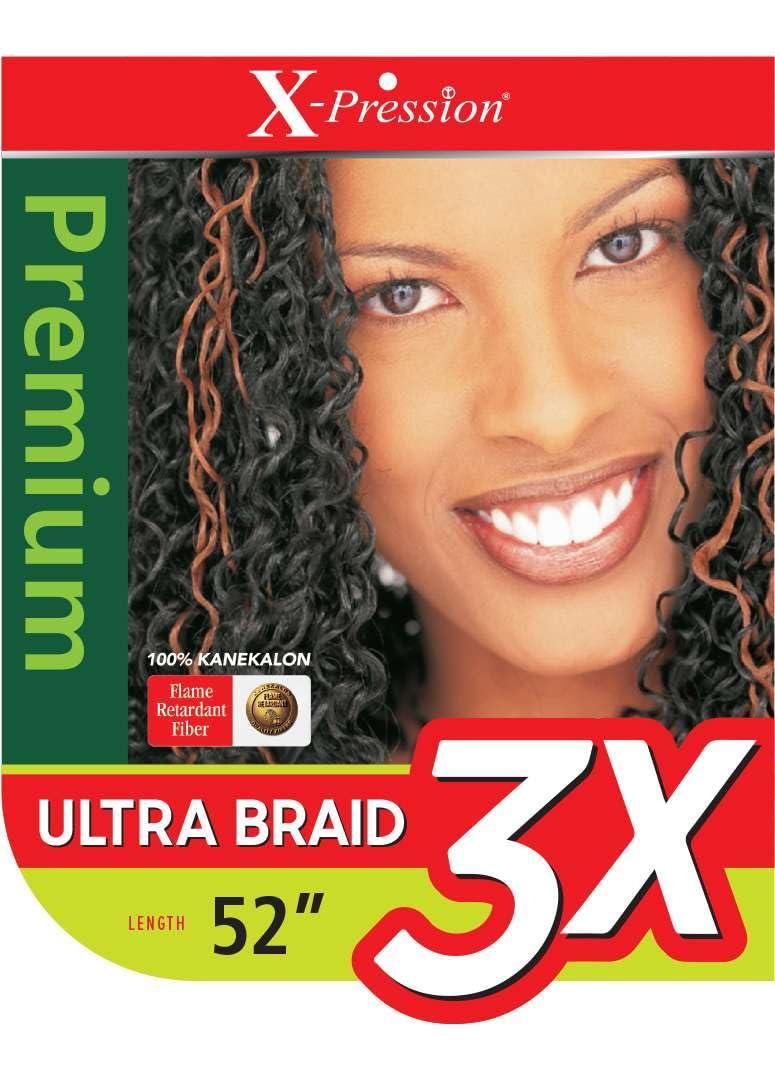 Outre [3 PACK DEAL] Outre X-Pression Braid-Pre Stretched Braid 52\" 3X 3 Packs (33)