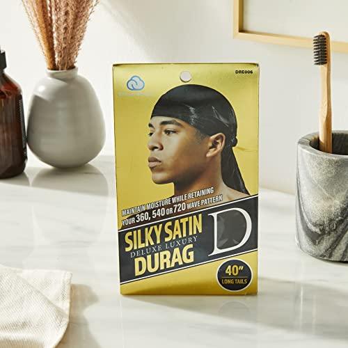 Fountain Fountain Real Black Black Jamaican Castor Oil - Beard Growth Oil - Mustache Growth - Beard Thickener - Hair Oil For Men - Luxury Satin Durag - 4 Oz